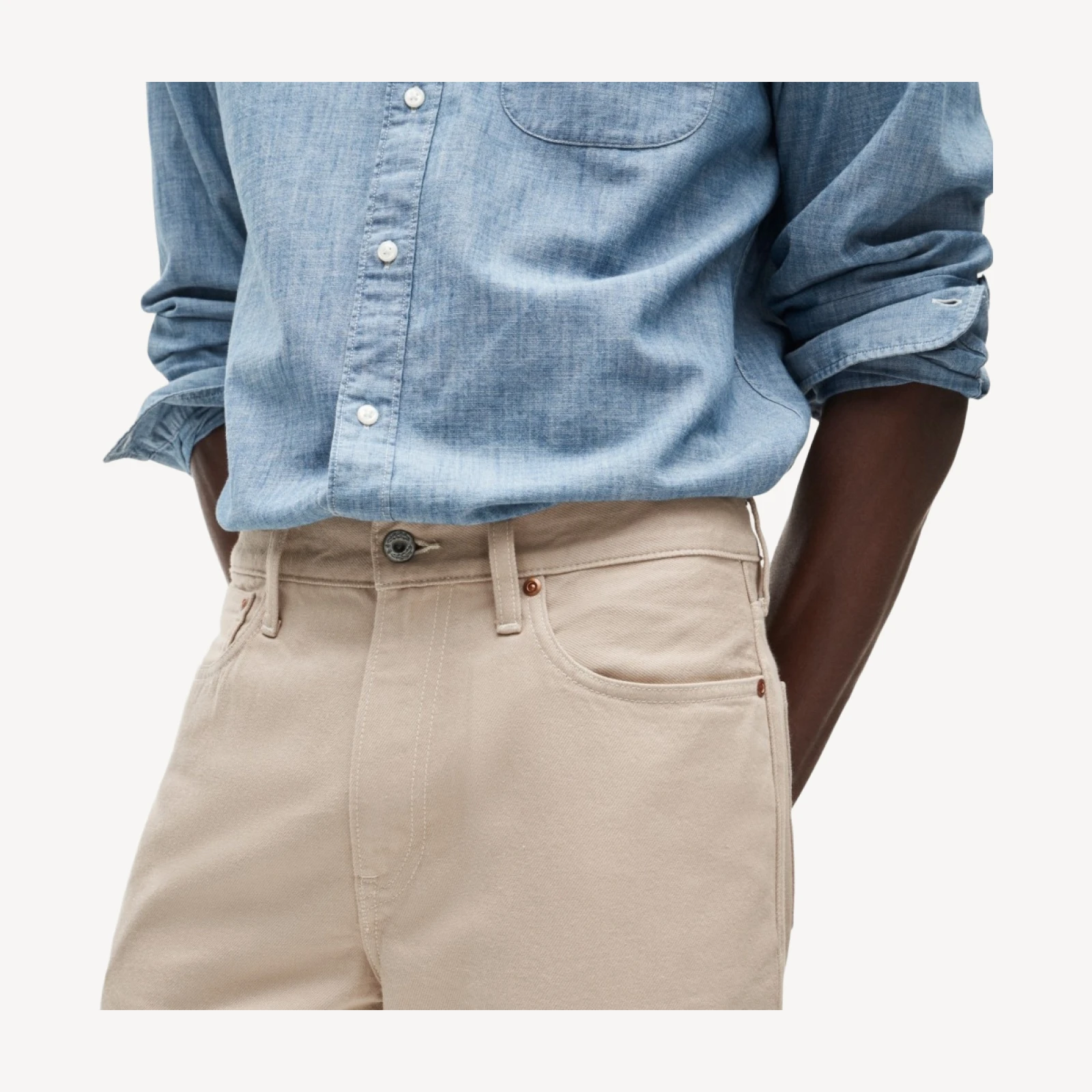 High-rise Straight-fit jean