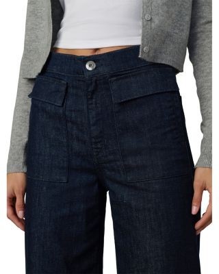 Joe's Jeans The Irina High Rise Wide Leg Jeans in Rinse