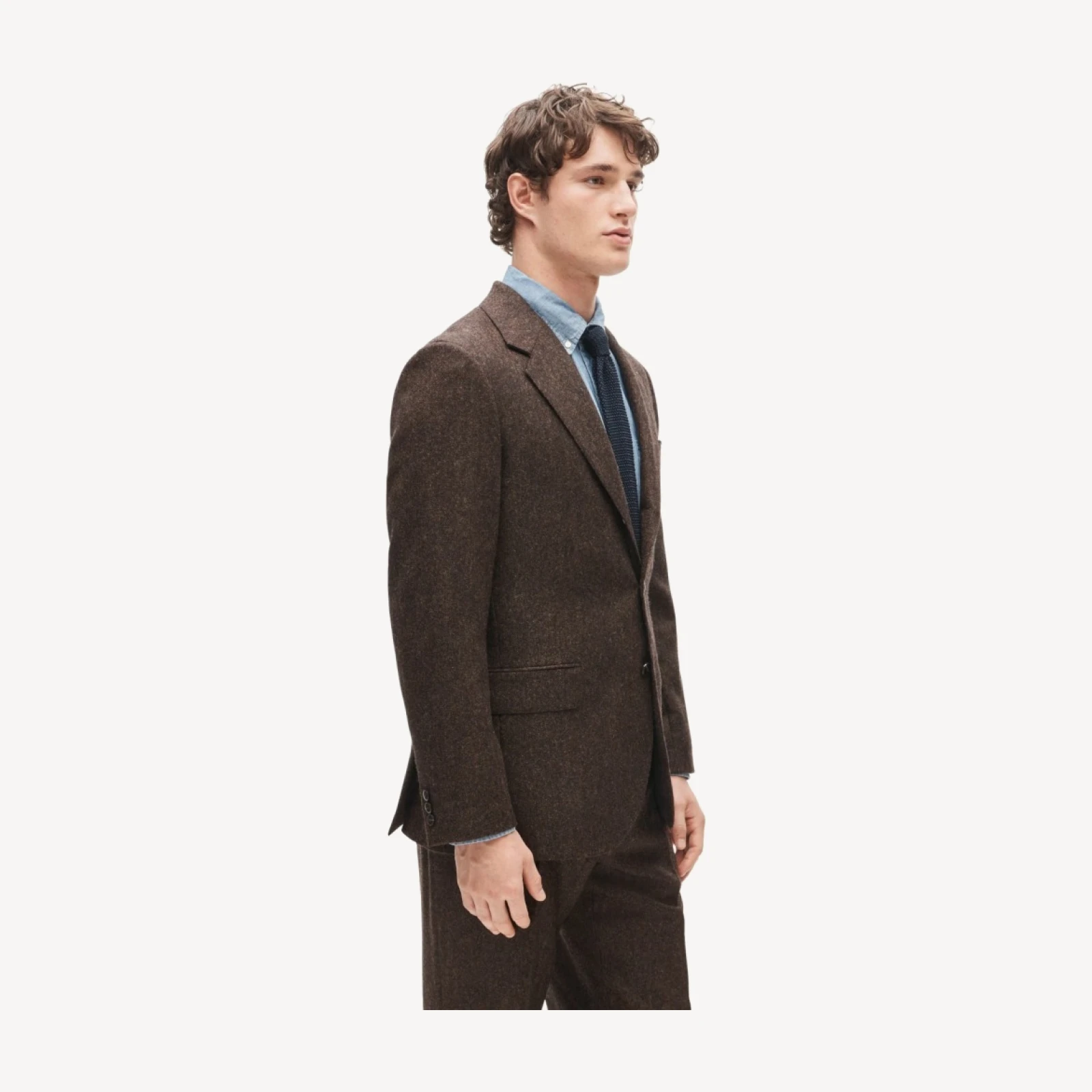 Kenmare Relaxed-fit suit jacket in English donegal wool tweed