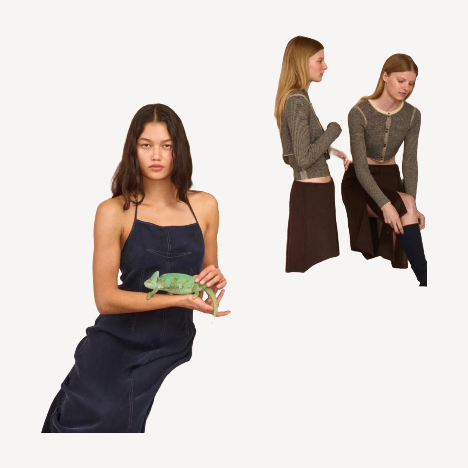 Eckhaus Latta x J.Crew apron dress