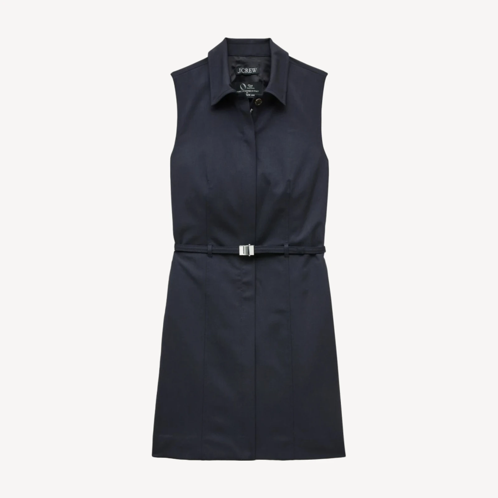 Mini dress in lightspun wool blend