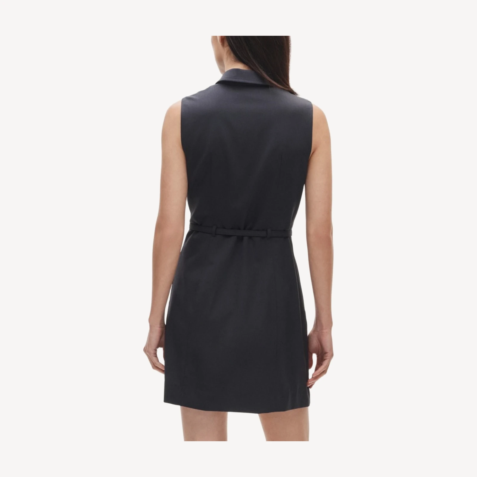Mini dress in lightspun wool blend