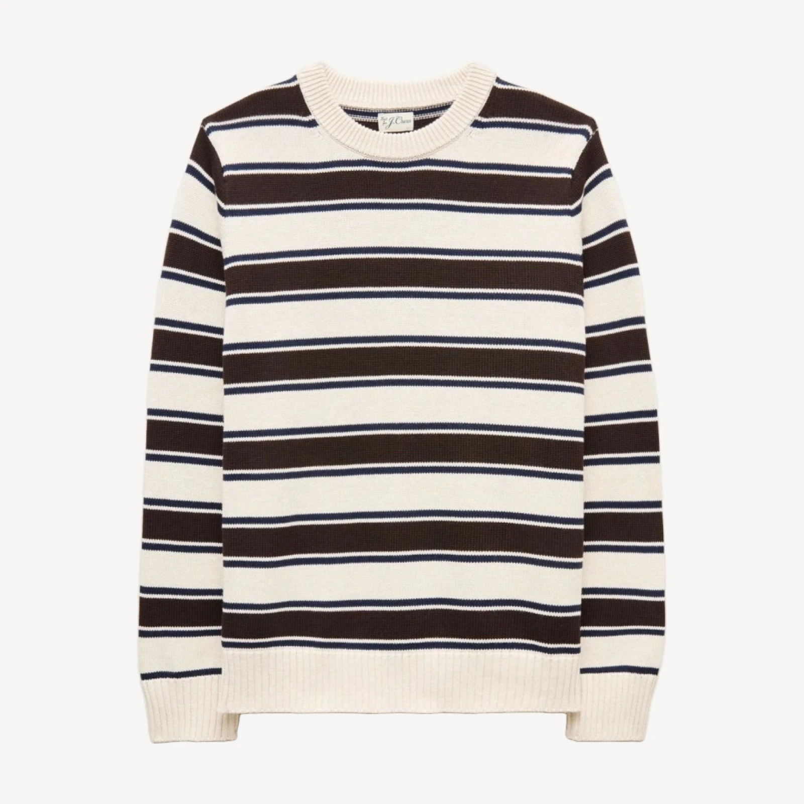 Heritage cotton sweater in stripe