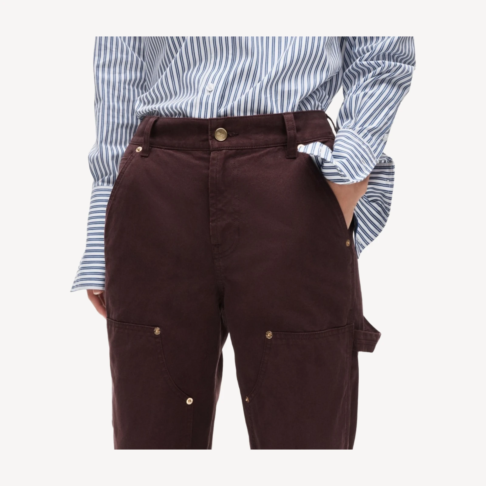 Painter pant in cotton canvas