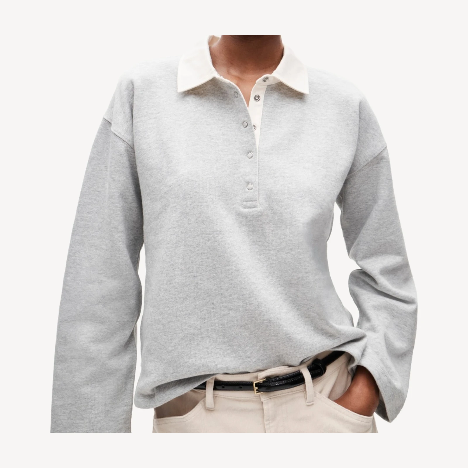 Vintage fleece rugby sweatshirt