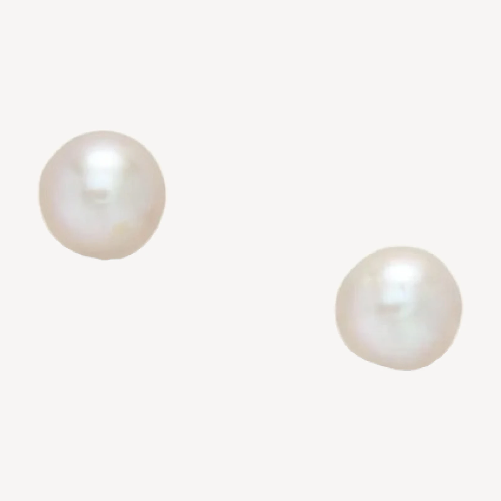Grey freshwater pearl stud earrings