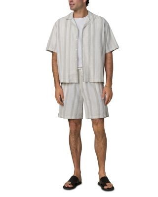 Joe's Jeans Cotton Linen Cabana Dobby Stripe Shirt