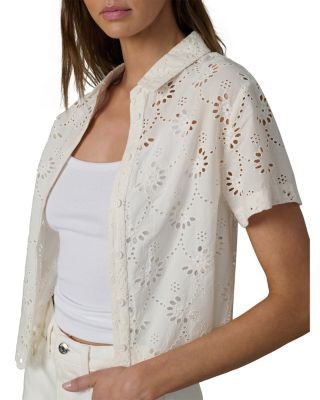 Joe's Jeans The Eyelet Short Sleeve Shirt