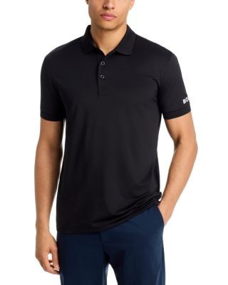 Boss Knit Collar Golf Logo Polo Shirt