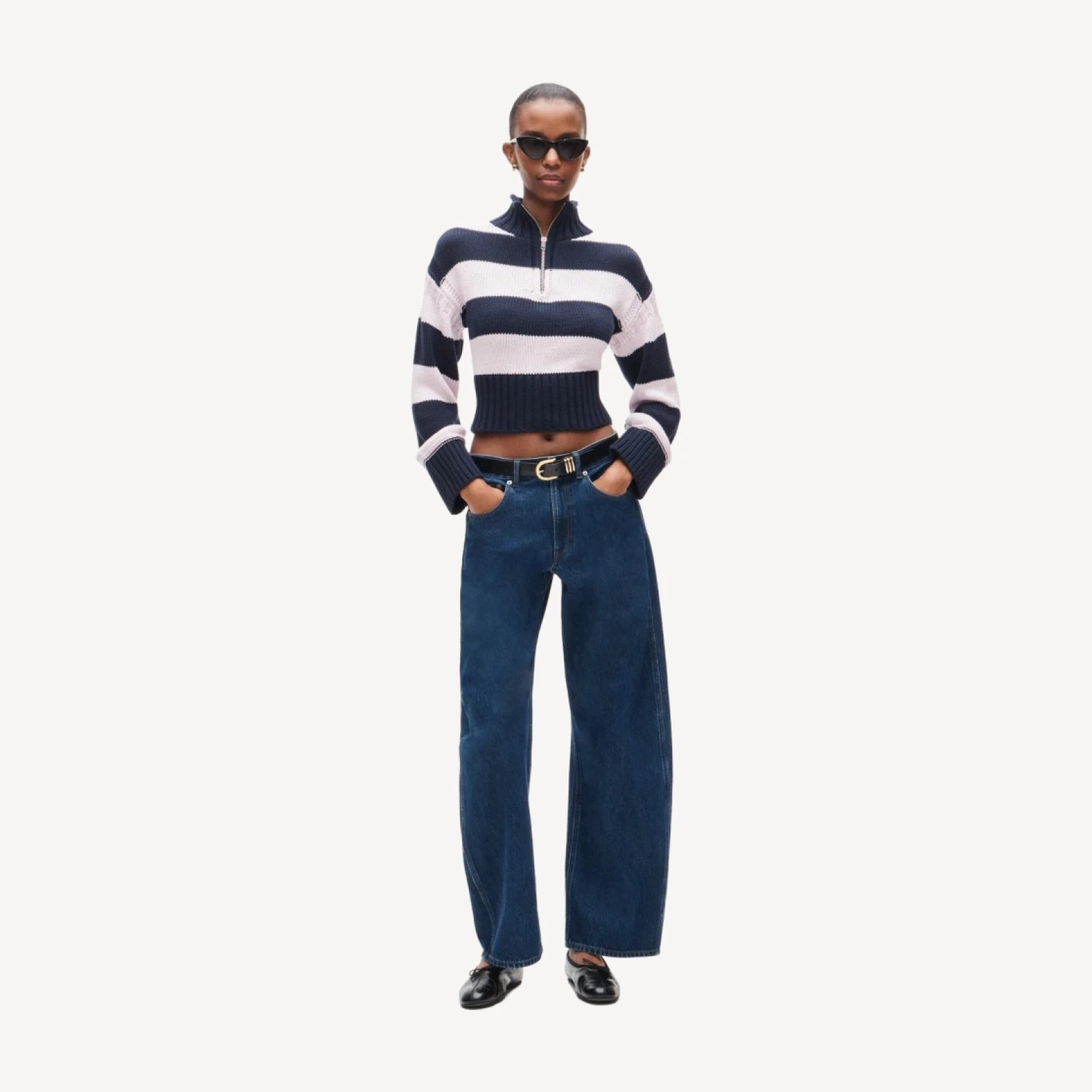 Tiny Rollneck™ in rugby stripe