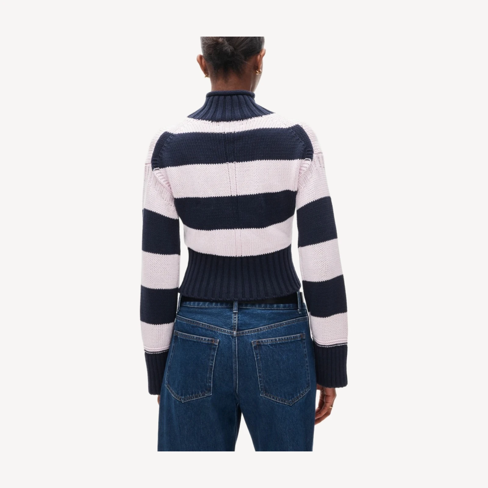 Tiny Rollneck™ in rugby stripe