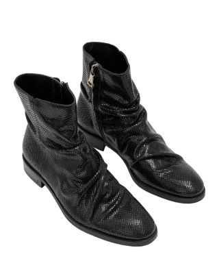 John Varvatos Men's Morrison Sharpei Leather Slouch Boots
