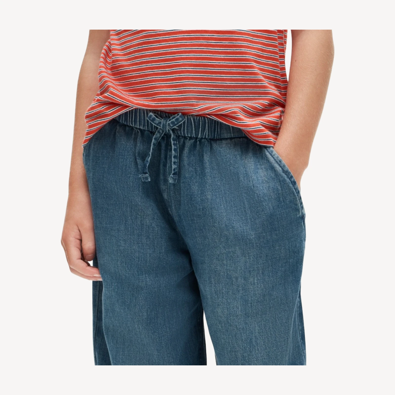 Girls' Cosmo pant in drapey denim