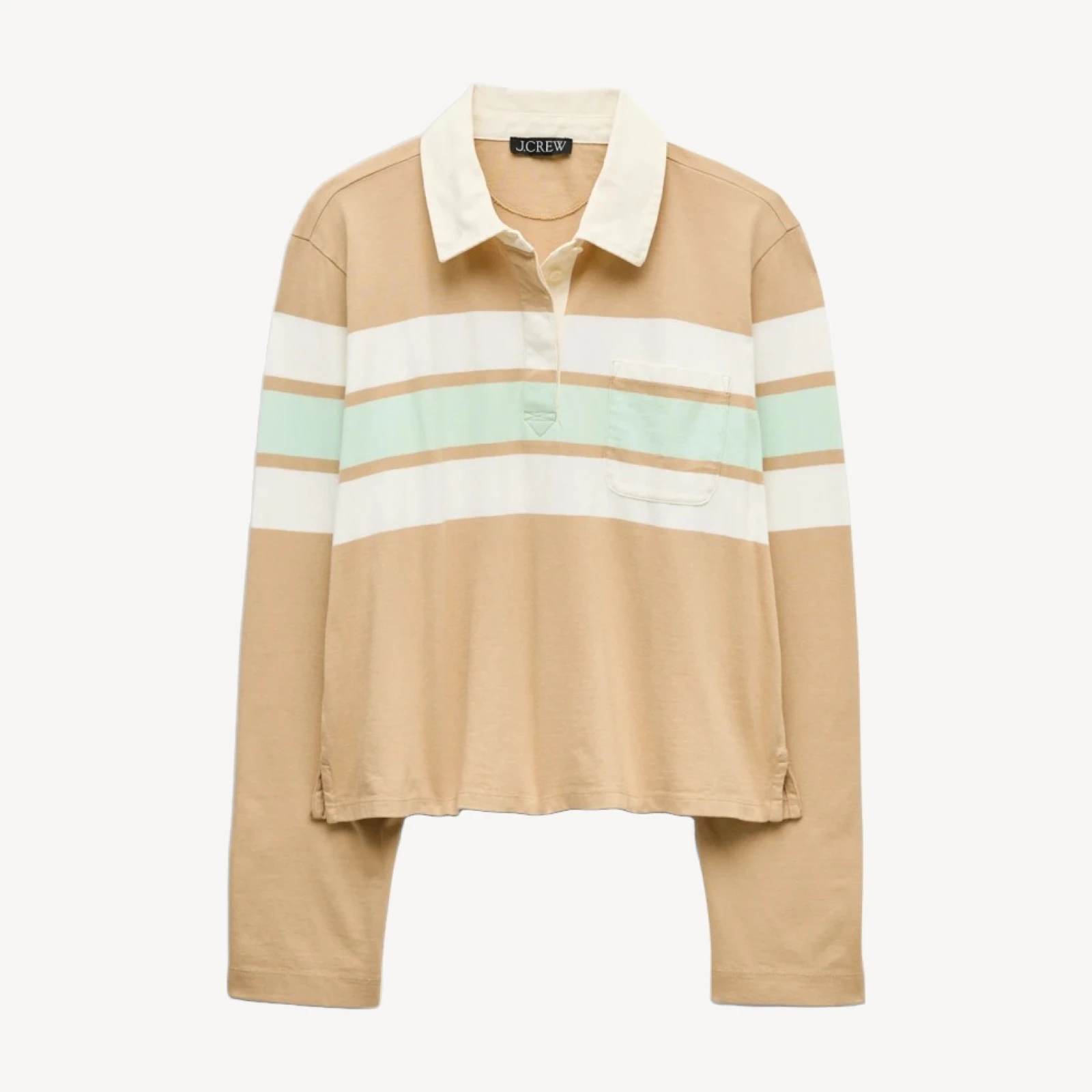 Boyfriend jersey rugby shirt in stripe