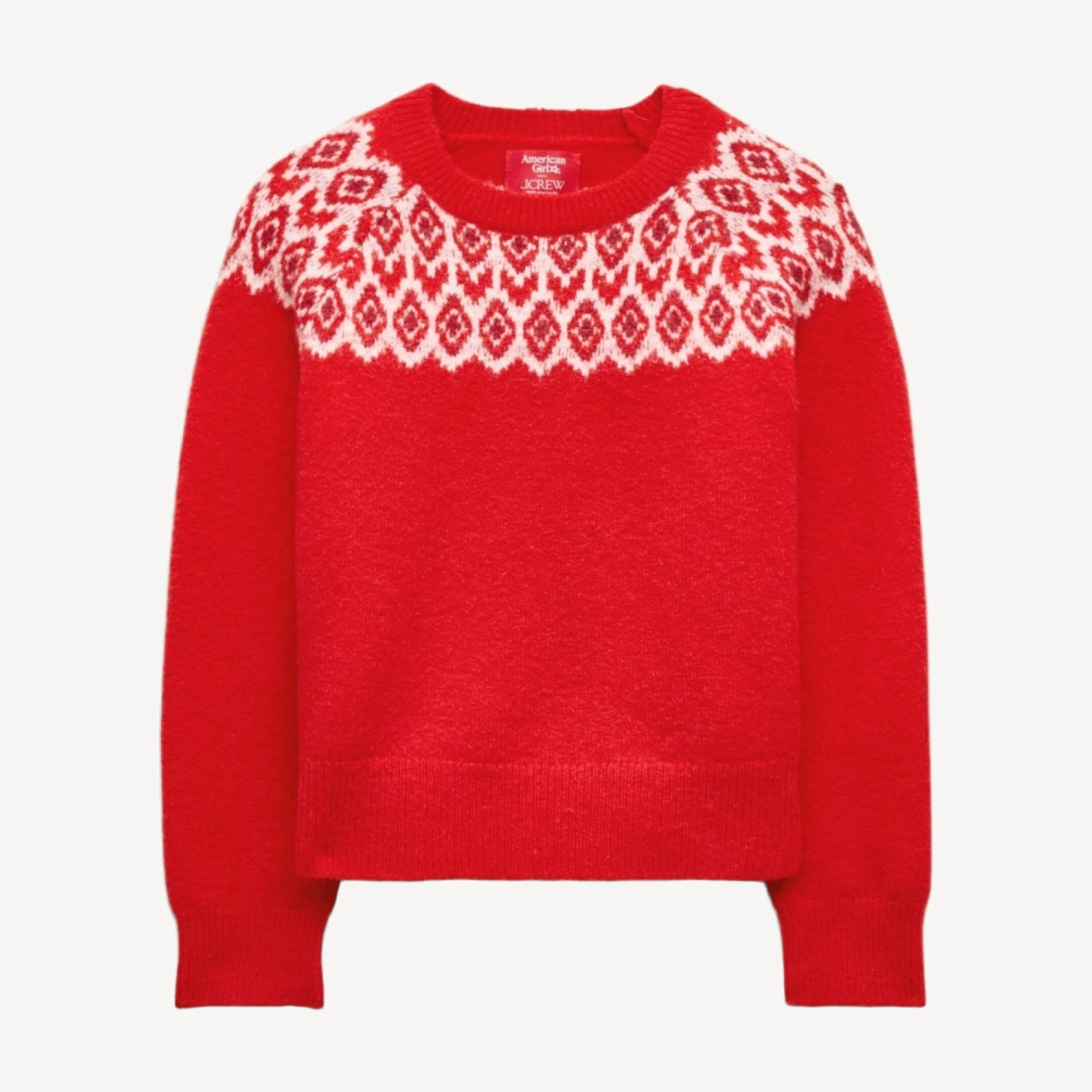 American Girl® x J.Crew Fair Isle hearts sweater for girls
