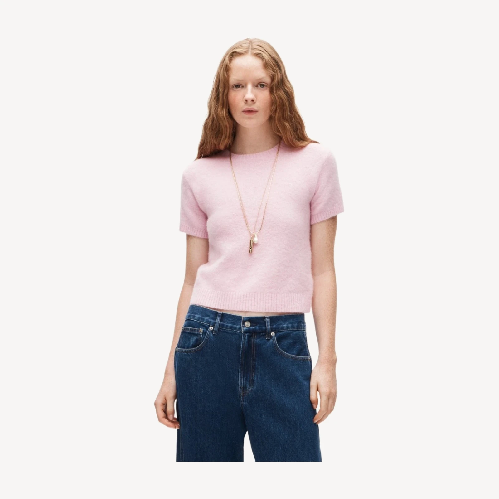 Sweater-tee in alpaca blend