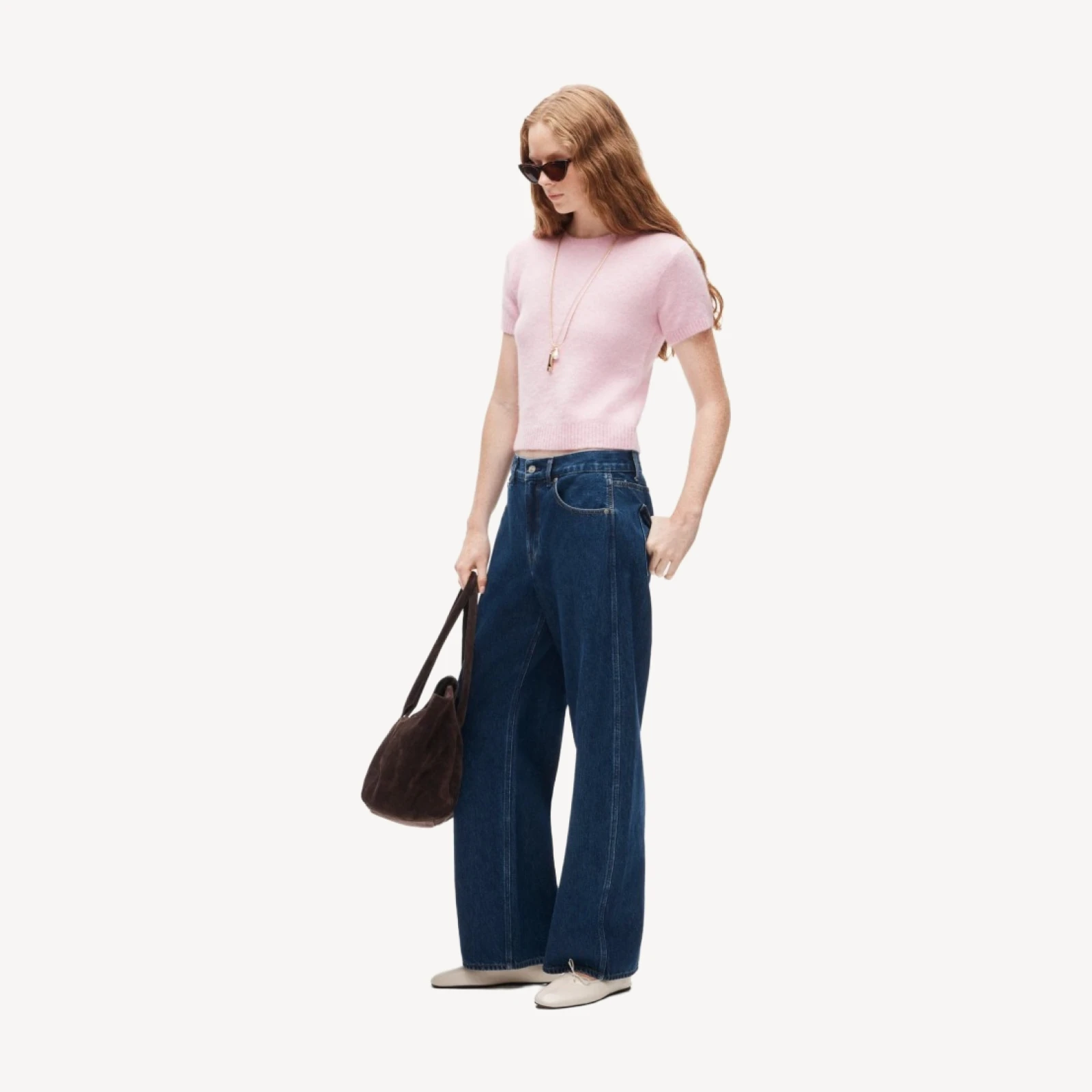 Sweater-tee in alpaca blend