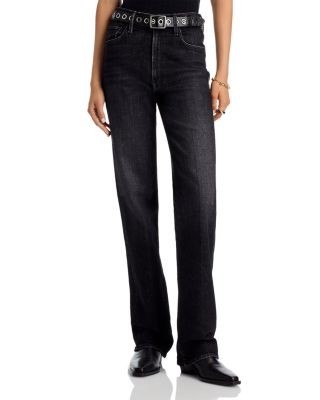 Mother The Rambler High Rise Zip Heel Jeans in Keep it Sharp