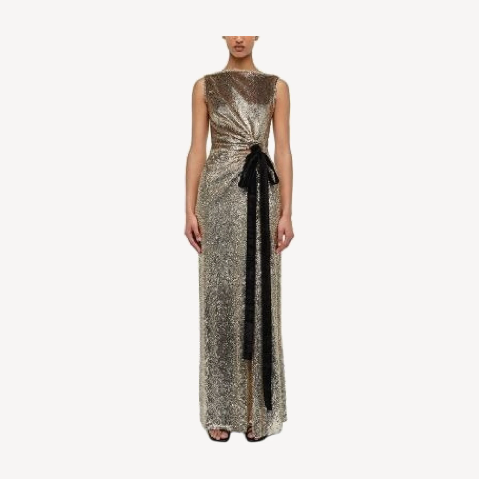 Simkhai Felicity Draped Sequin Gown