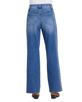 Nydj Teresa High Rise Wide Leg Jeans in Yarrow