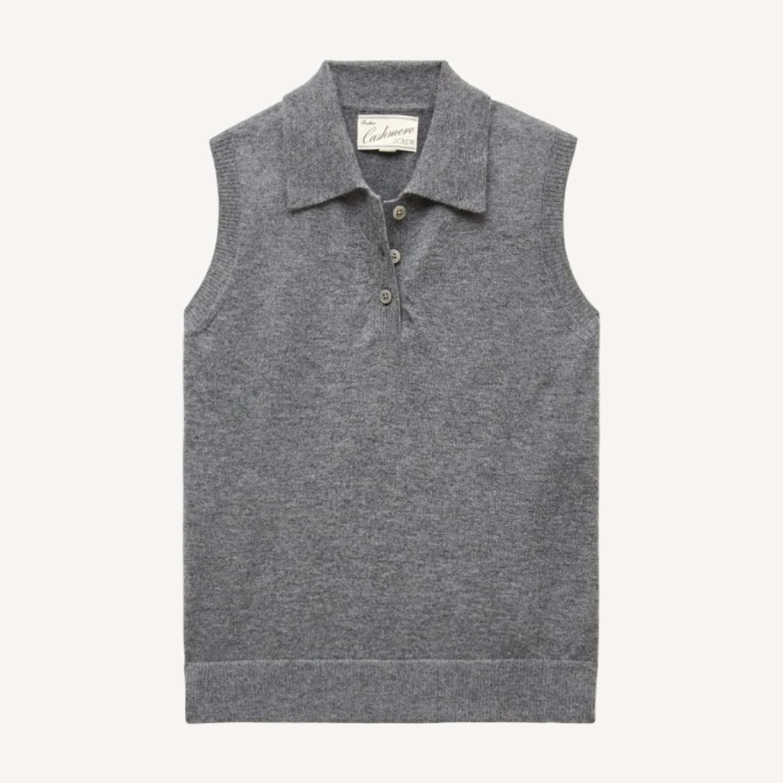 Cashmere polo sweater shell