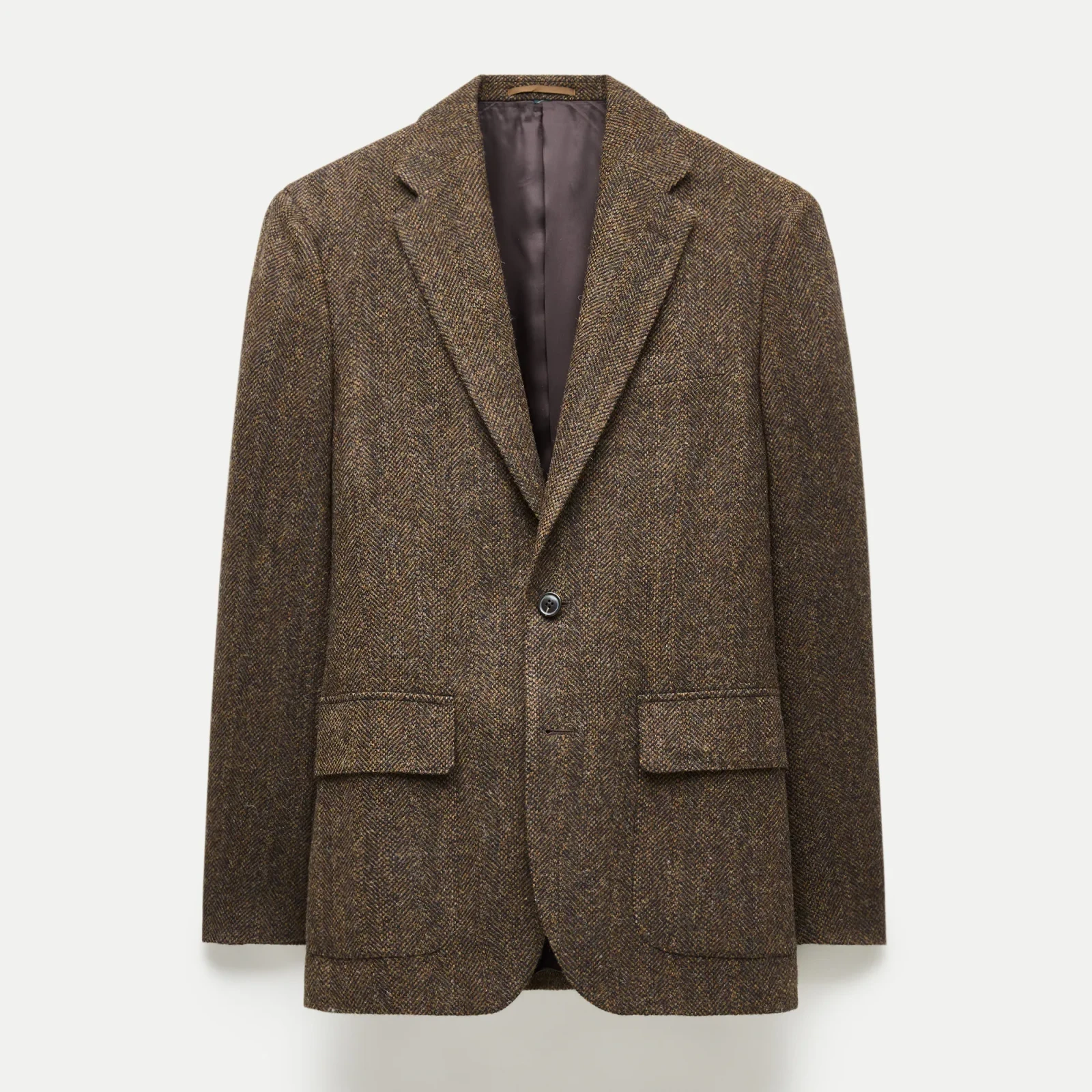 Sportcoat in English broken herringbone wool