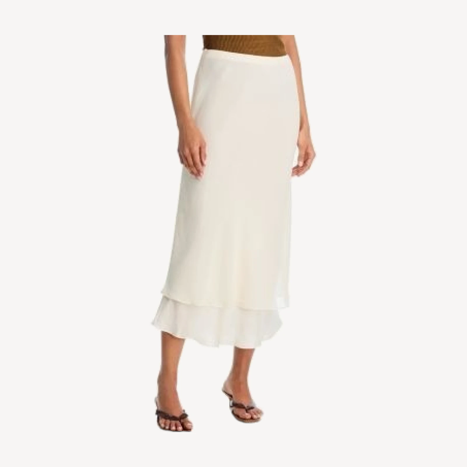 Aqua Double Layer Slip Skirt - Exclusive