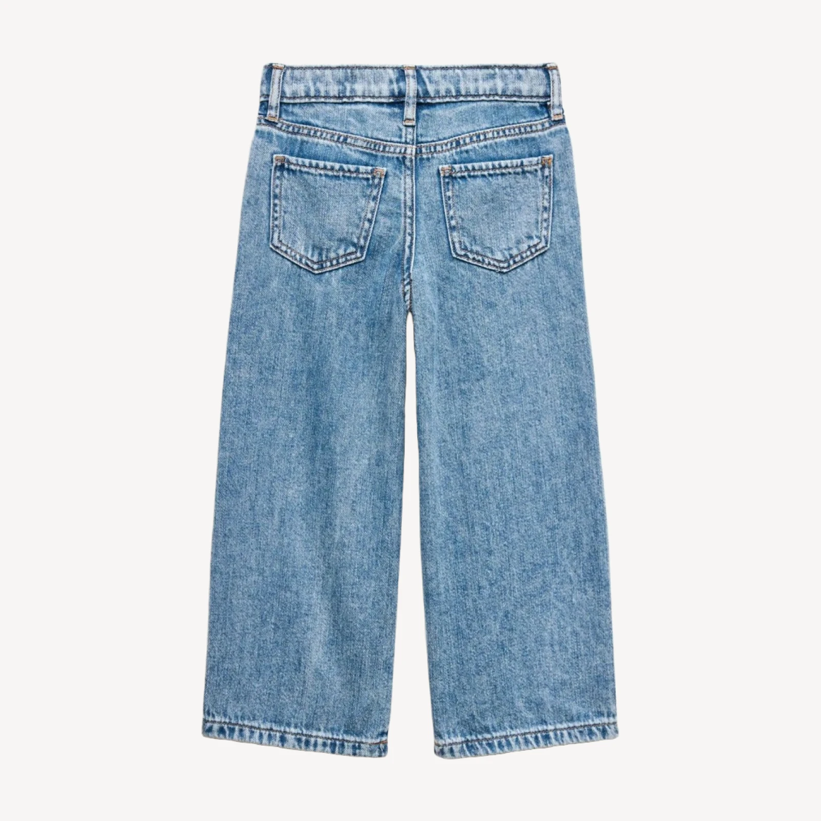 Girls' relaxed wide-leg jean