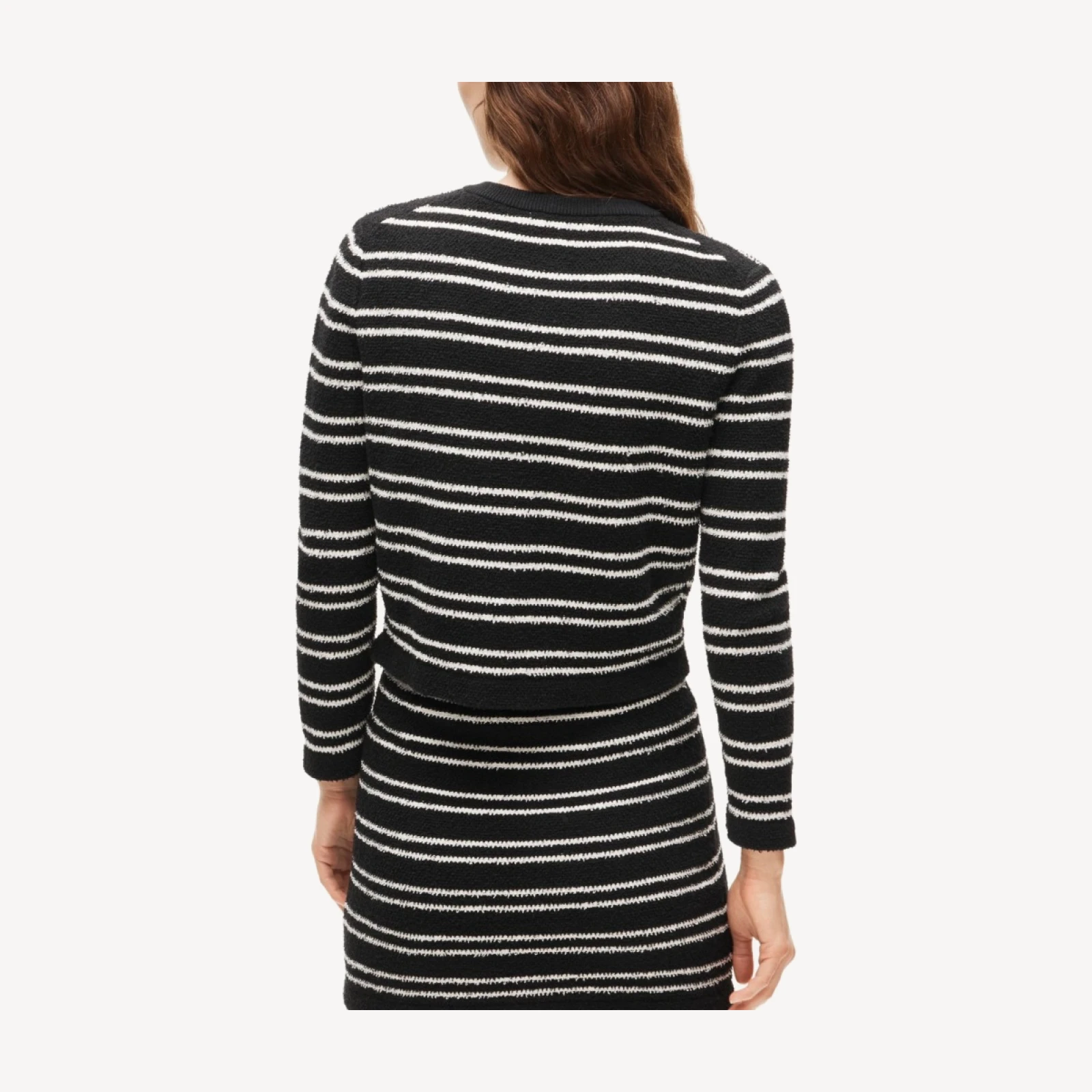 Lady jacket in striped bouclé
