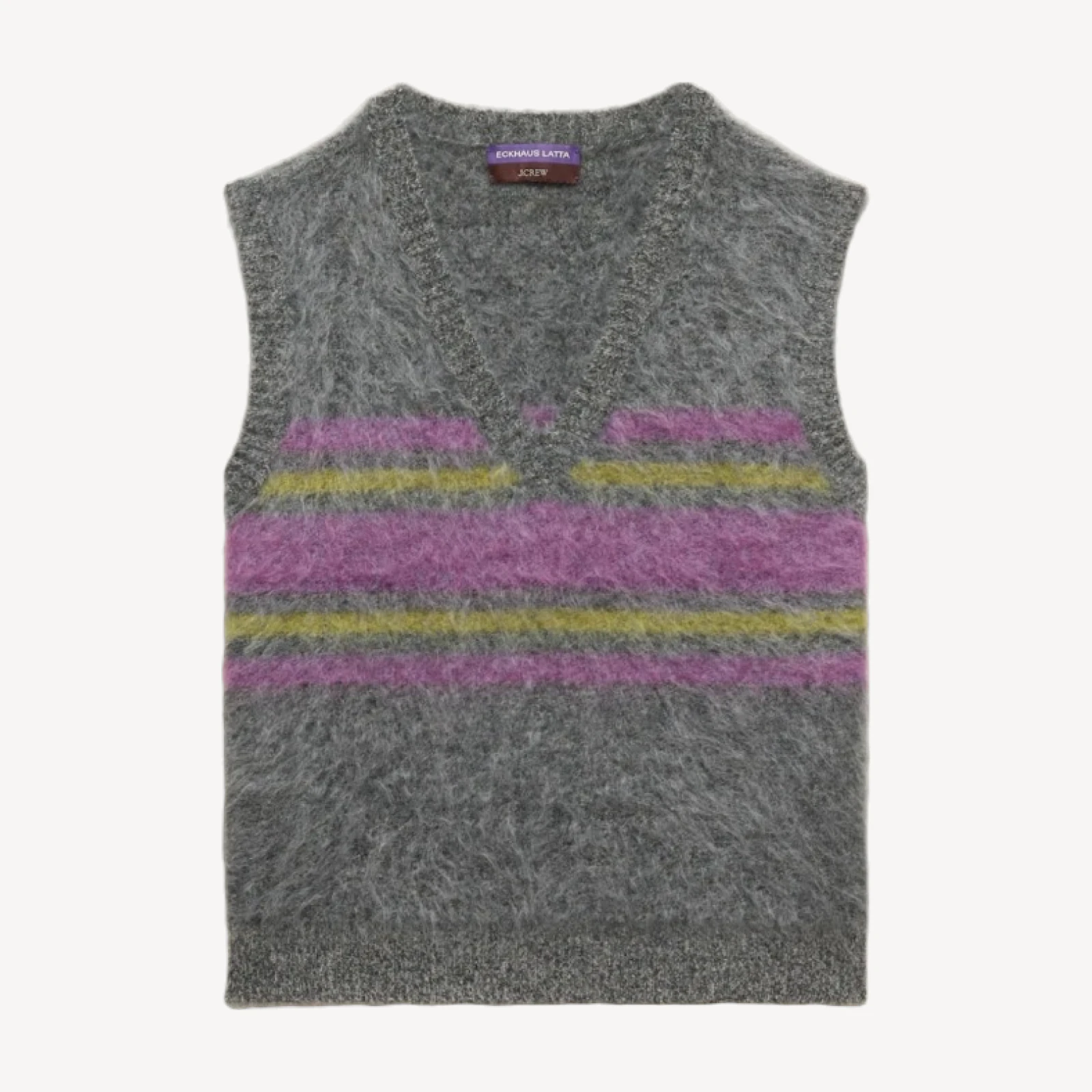 Eckhaus Latta x J.Crew brushed cashmere vest