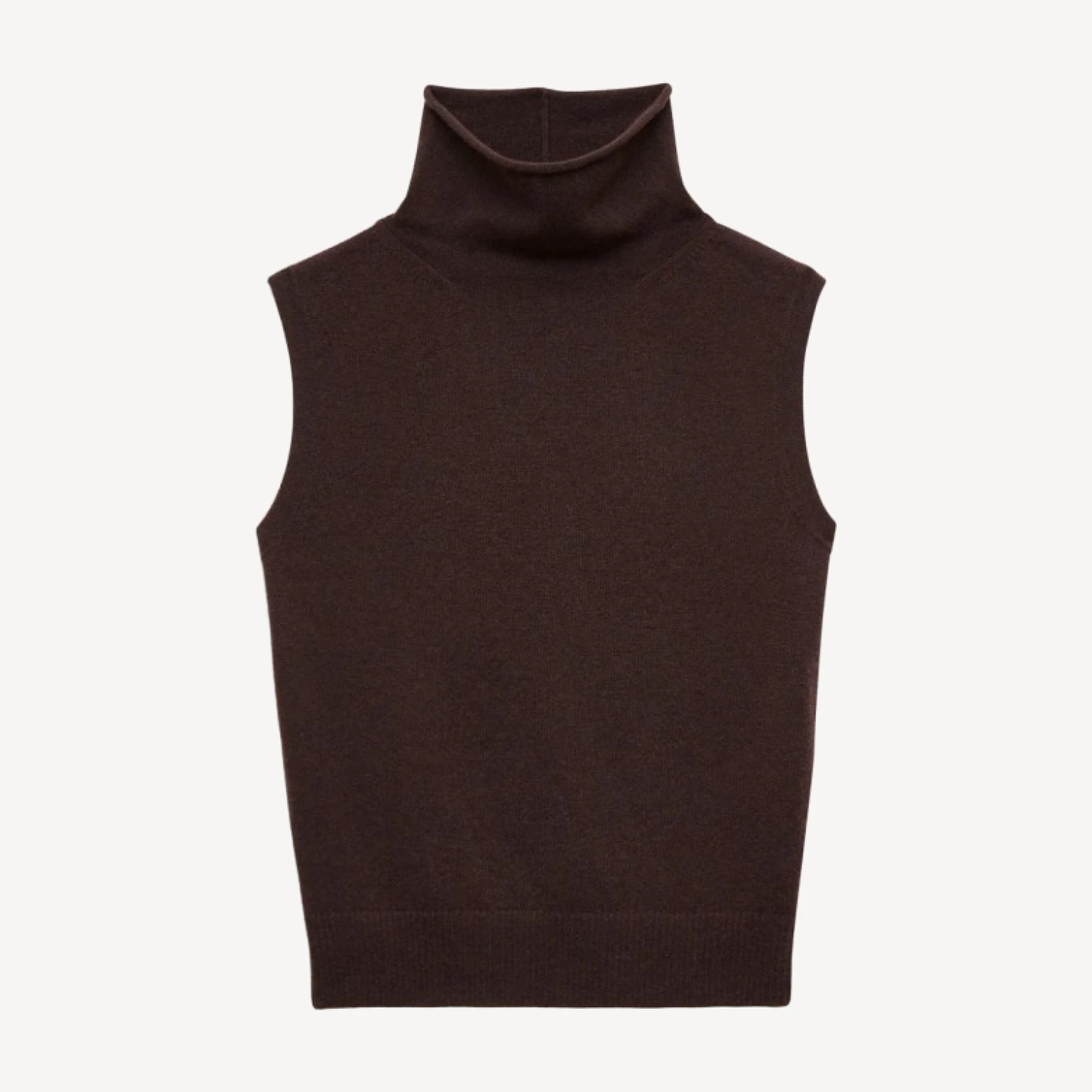 Cashmere turtleneck sweater shell