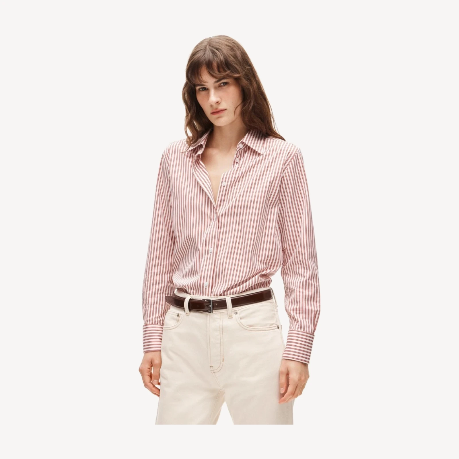 Jules classic-fit button-up shirt in striped Greenwich poplin