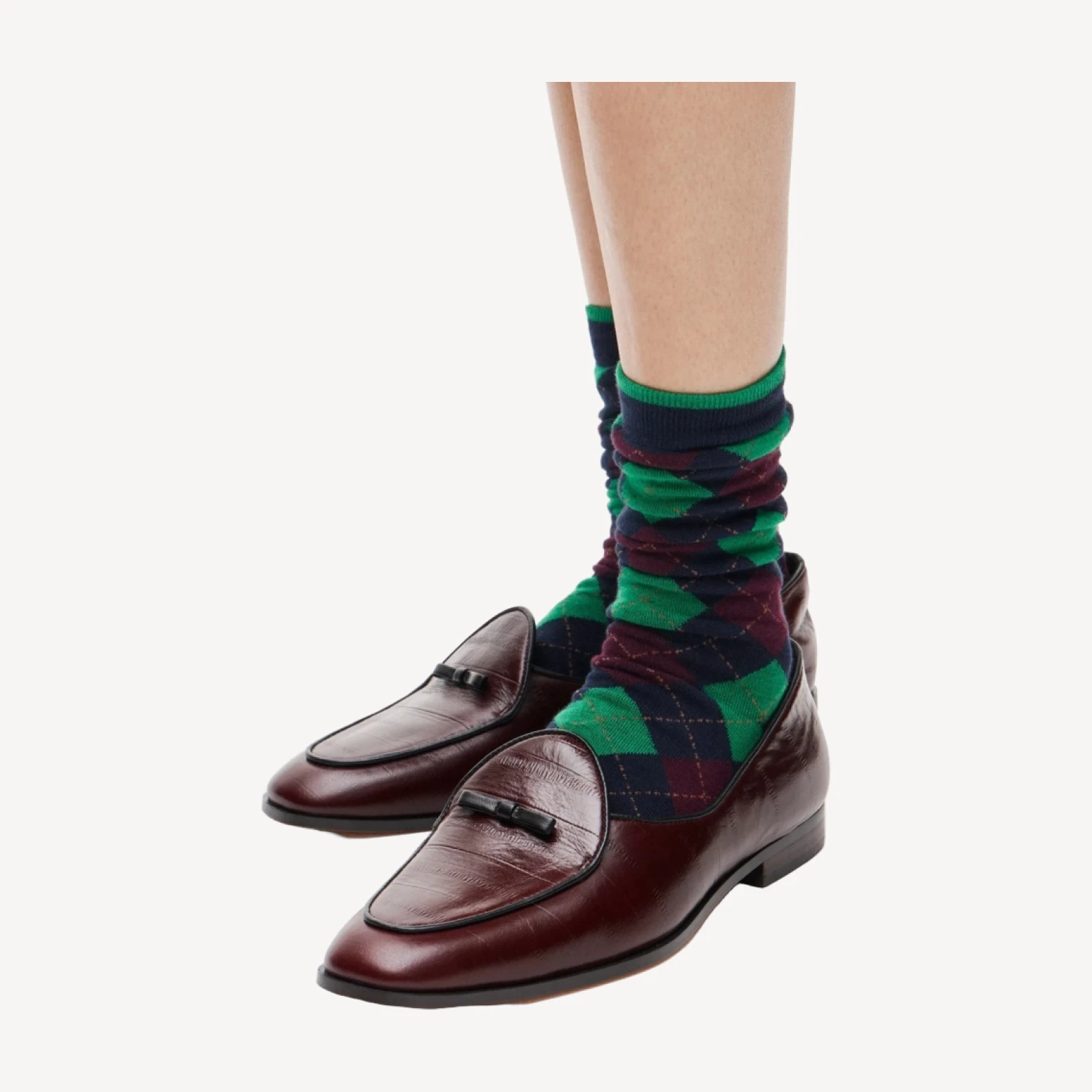 Printed trouser socks three-pack