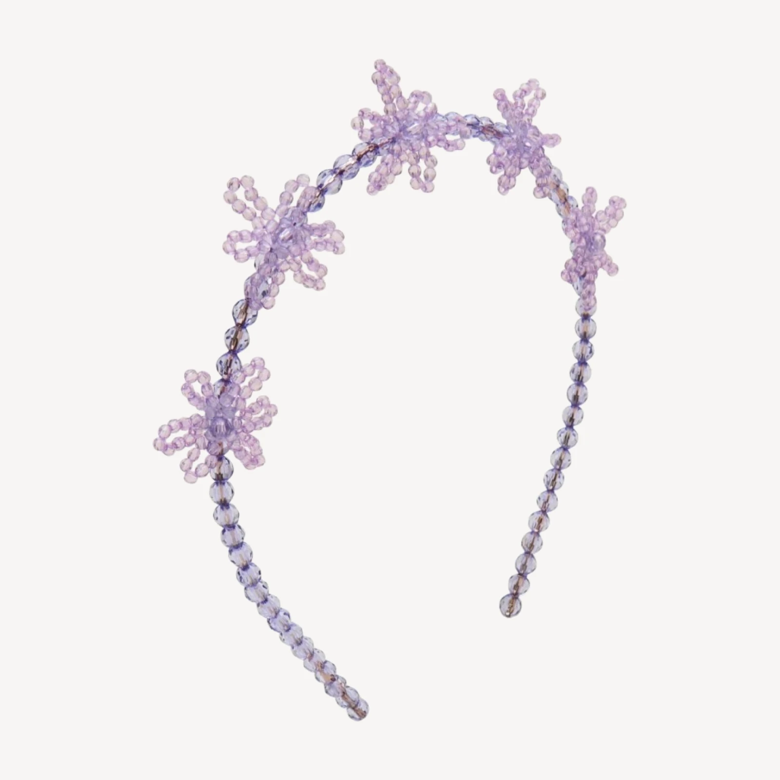 Girls' beaded flower headband