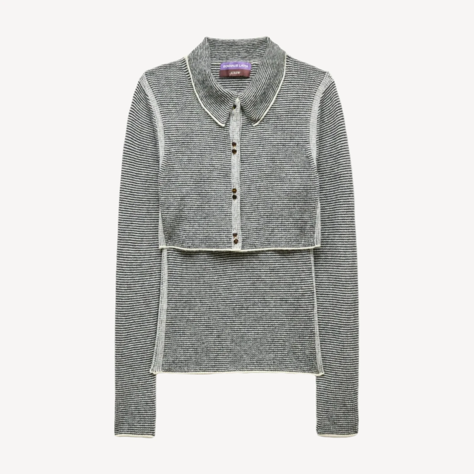 Eckhaus Latta x J.Crew ribbed twinset