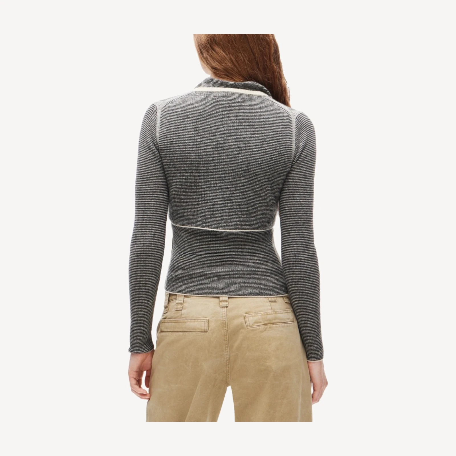 Eckhaus Latta x J.Crew ribbed twinset