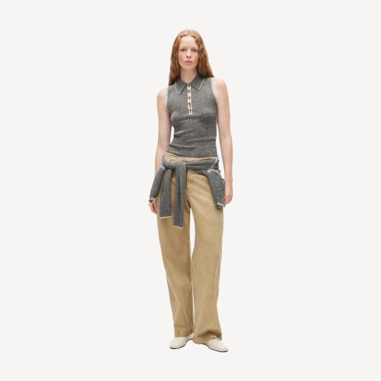 Eckhaus Latta x J.Crew ribbed twinset