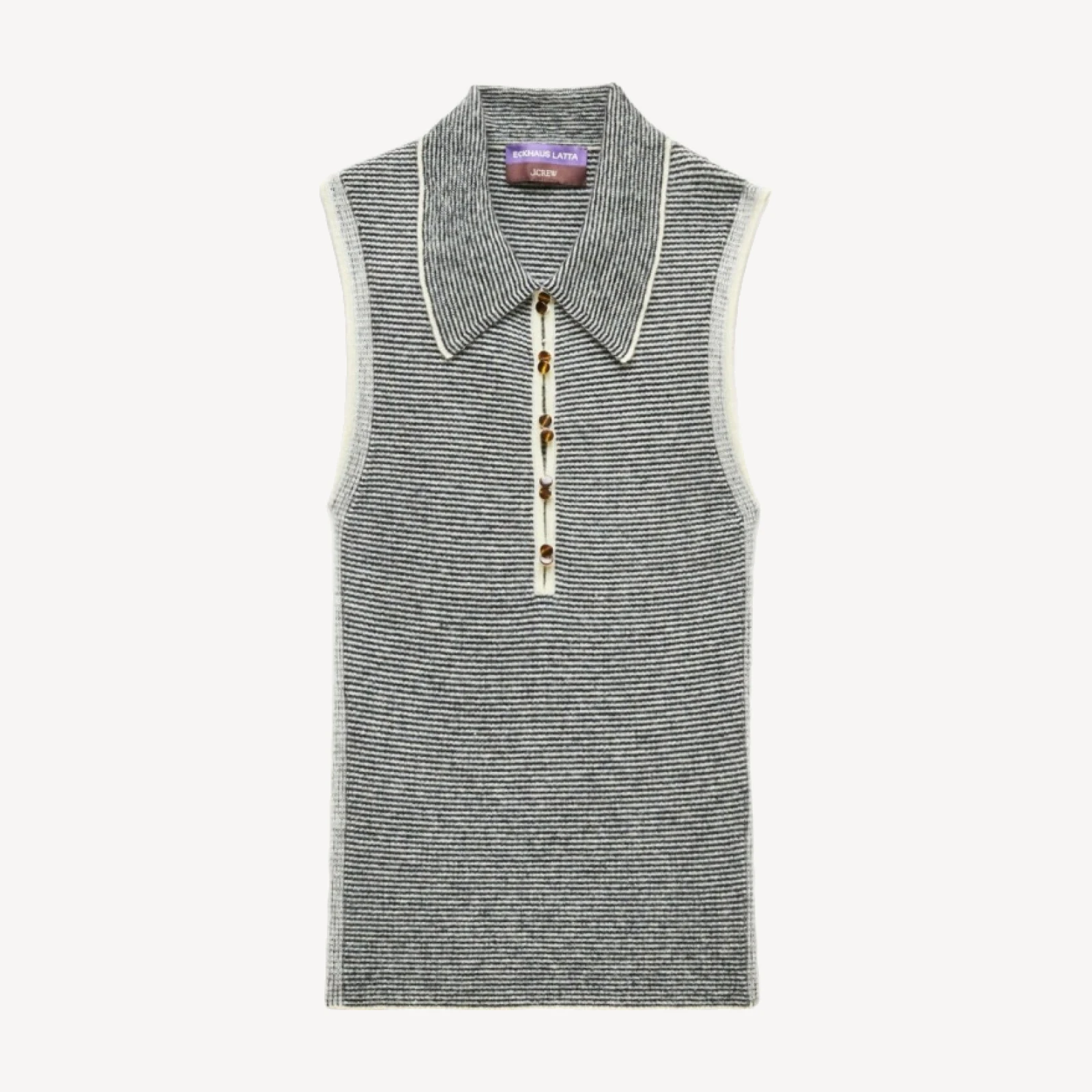 Eckhaus Latta x J.Crew ribbed twinset