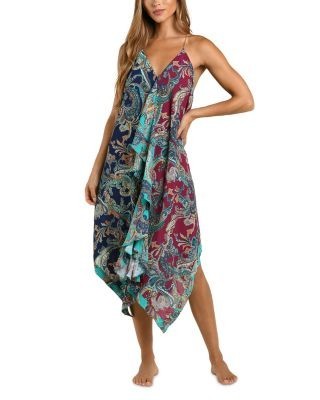 L'Agence Elise Bessarabian Paisley Dress Cover-Up, photo 3