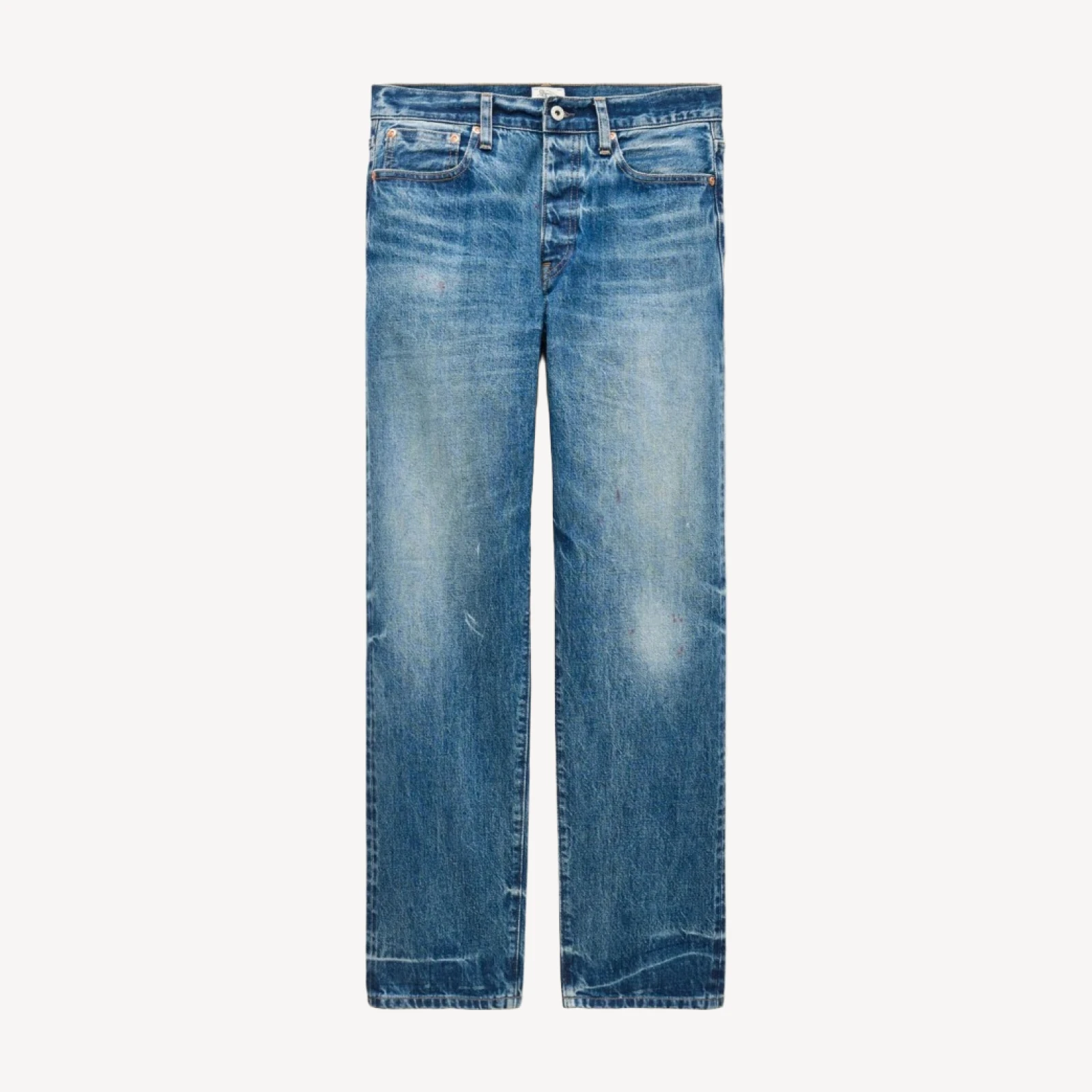 Classic Straight jean in vintage mechanic wash Japanese selvedge denim