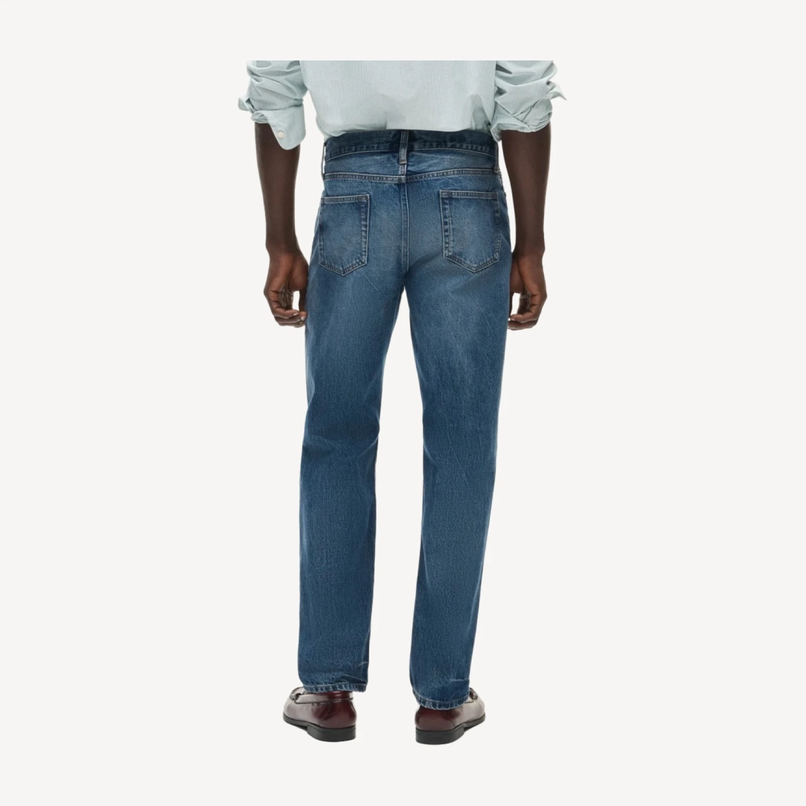 Classic Straight jean in vintage mechanic wash Japanese selvedge denim