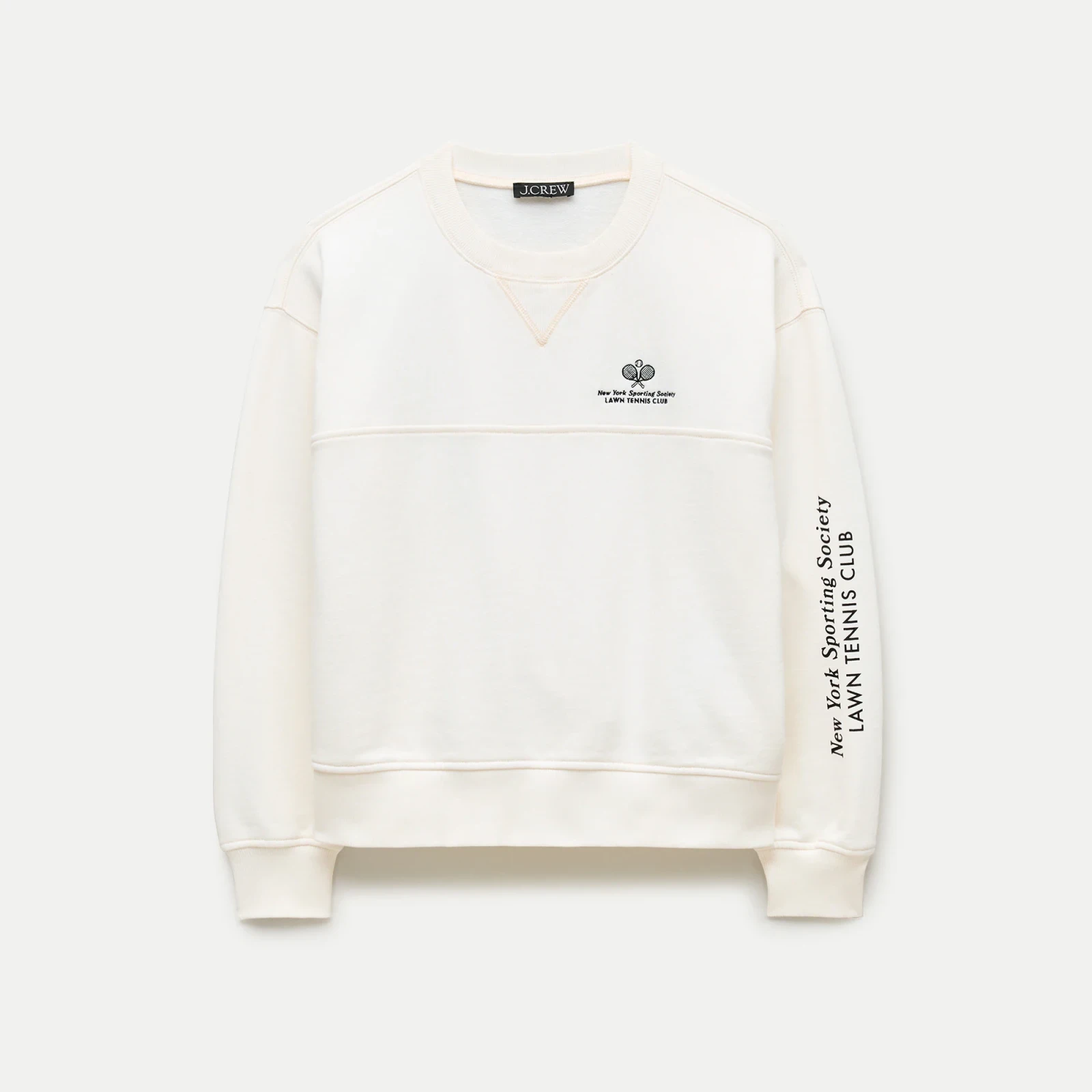 Vintage fleece "Tennis Club" graphic sweatshirt