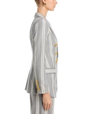 L'Agence Kendi Long Double Breasted Blazer