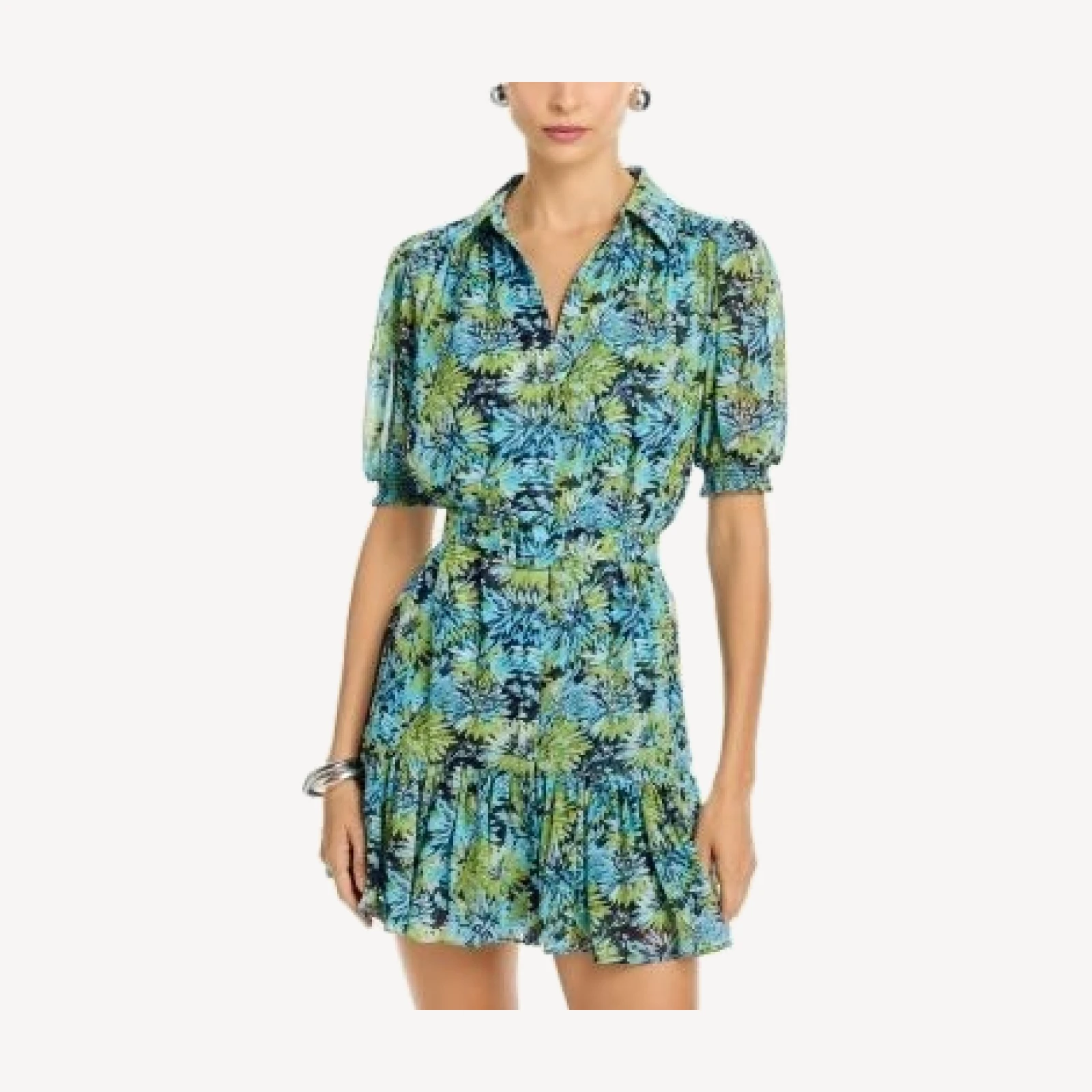 Cinq a Sept Dahlia Print Halbini Dress