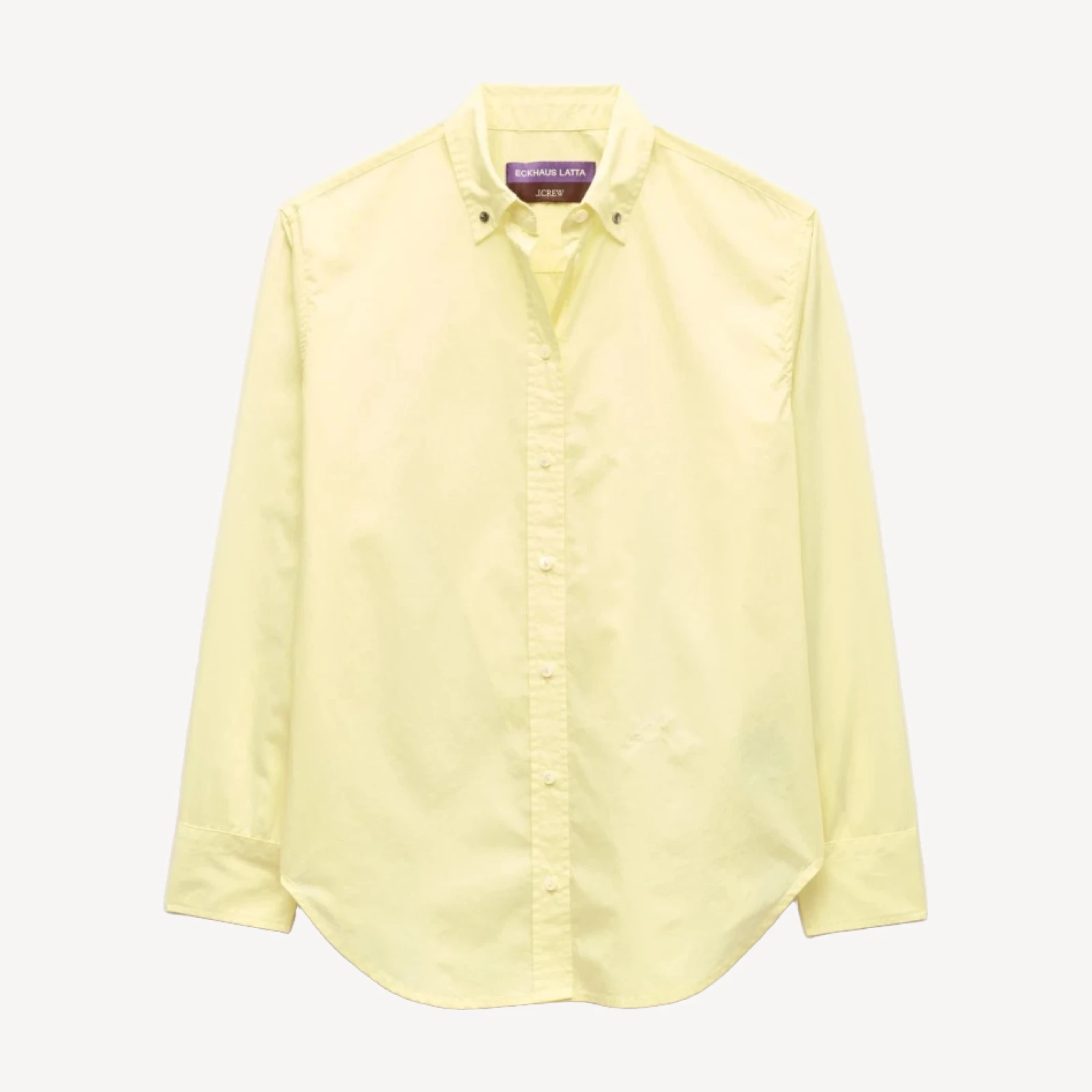 Eckhaus Latta x J.Crew overlap button-down shirt in cotton poplin