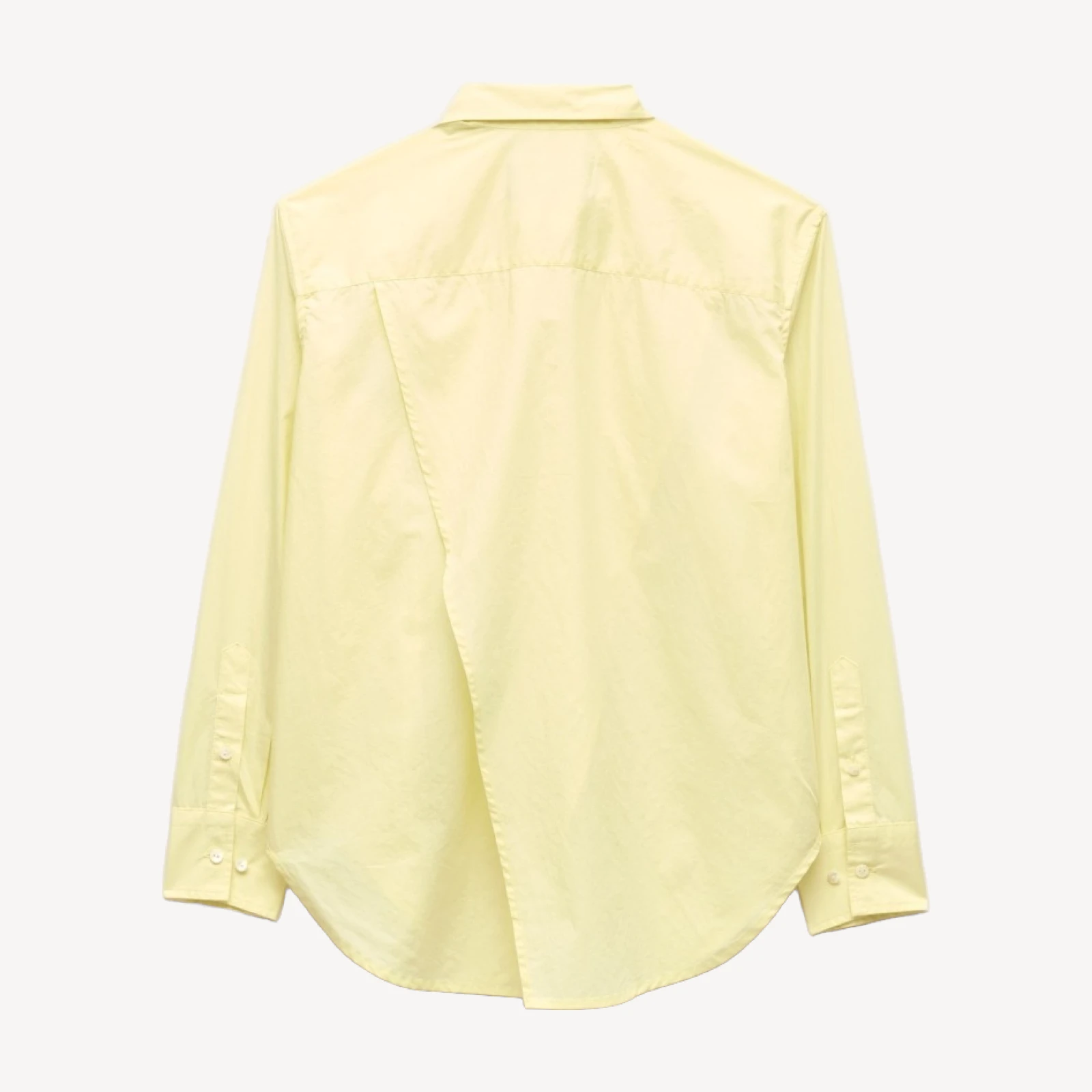 Eckhaus Latta x J.Crew overlap button-down shirt in cotton poplin