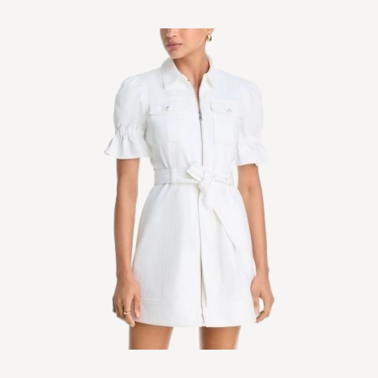 Cinq a Sept White Denim Holly Dress