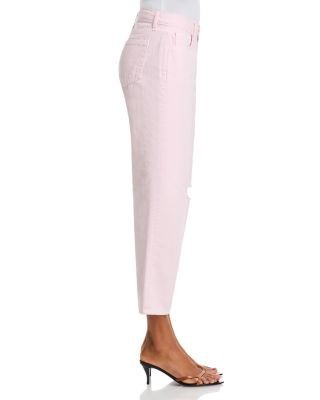 L'Agence Blaine Low Rise Crop Stovepipe Jeans in Icy Lilac