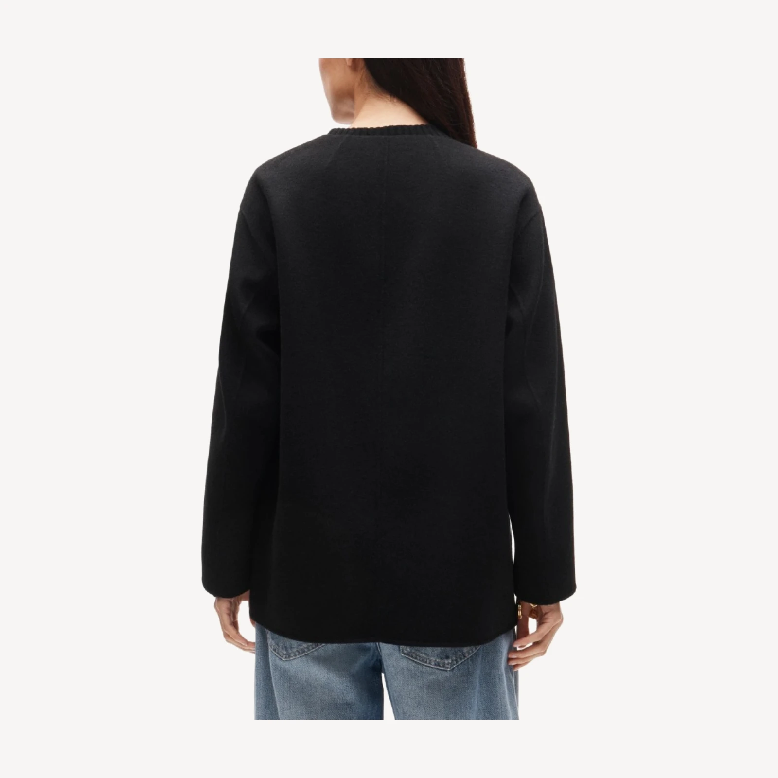 Bianca coat in drapey wool blend
