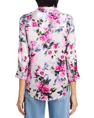 L'Agence Dani Silk 3/4 Sleeve Blouse